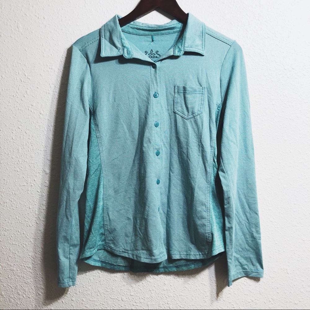 Prana Teal Blouse